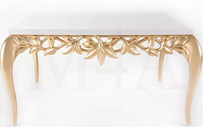 Gold Gilded Lacquered Coffee Table