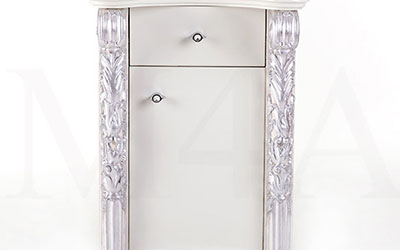 Silver Gilded Bed Side Unit